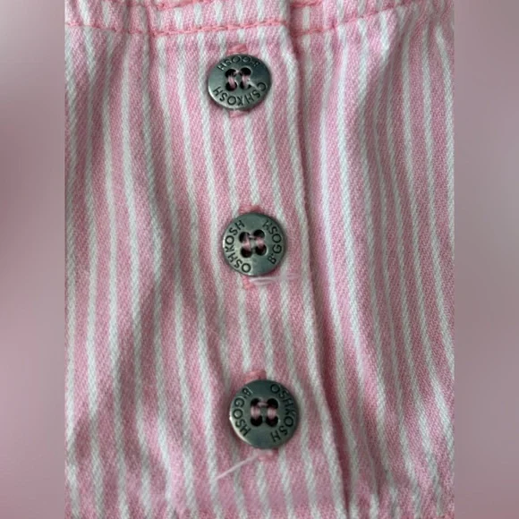 Vintage‎ Oshkosh b’gosh pink pinstriped dress size 12 months - Picture 4 of 5